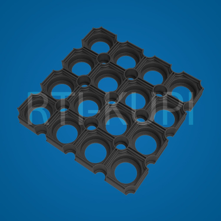 Ковер резиновый ячеистый 1500х1000х22