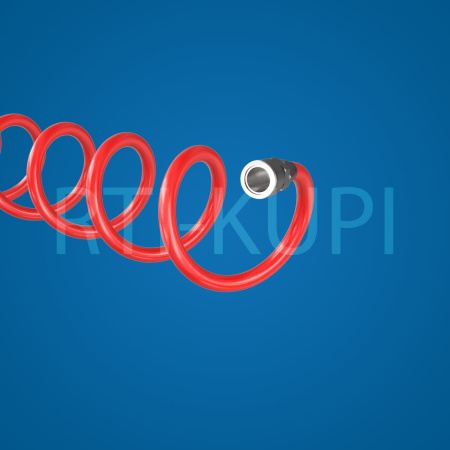 Трубка полиуретановая спиральная с фитингами 8х5 L=8 м